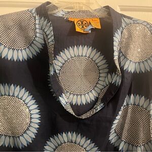 Tory Burch Navy and White Women's Tunic